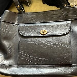 Elegant Black Leather Women's Bag